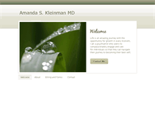 Tablet Screenshot of amandakleinmanmd.com